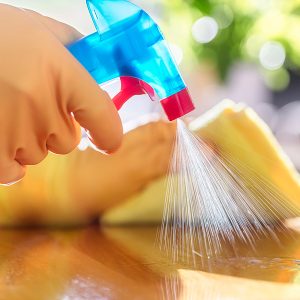 Cleaning a surface